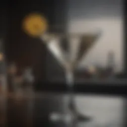 Elegant Crystal Martini Glass