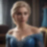 Elsa's Enigmatic Blue Gown