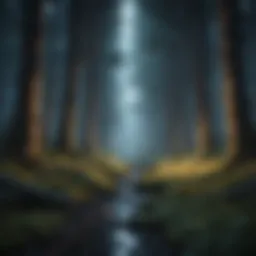 Ethereal Glow in the Dark Forest