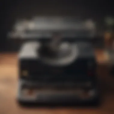 Vintage Typewriter for Classic Tale Lovers Elegant vintage typewriter evoking nostalgia for classic tales