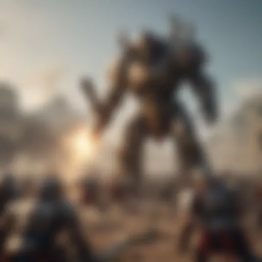 Epic Warhammer RTS Battle Scene