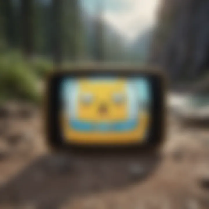 Screenshot of Adventure Time streaming on a device