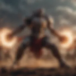 Dramatic scene from Drifters anime showcasing an epic battle