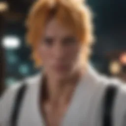 A vibrant scene from Bleach showcasing iconic characters.