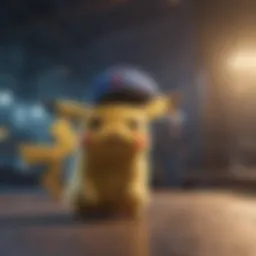 Scene showcasing Ash and Pikachu in the Indigo League