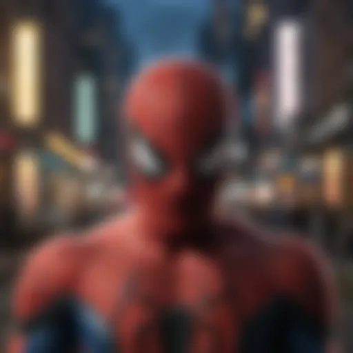 A captivating poster of the Spider-Man trilogy showcasing iconic moments from the films