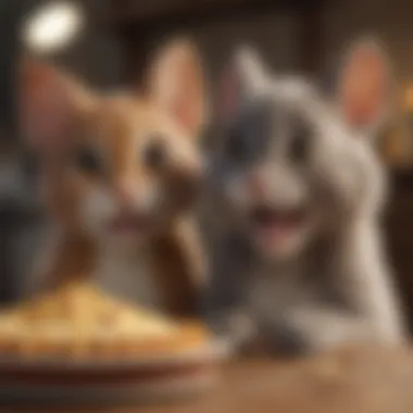 Fans of all ages enjoying Tom and Jerry
